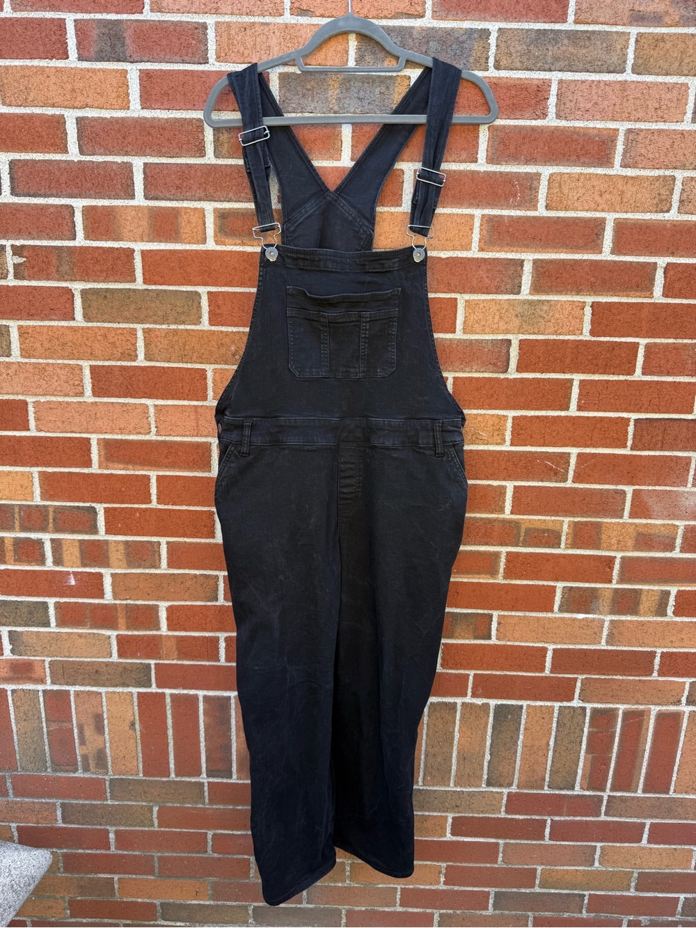 Torrid Premium Black Denim Overalls Size 2 Regular Plus